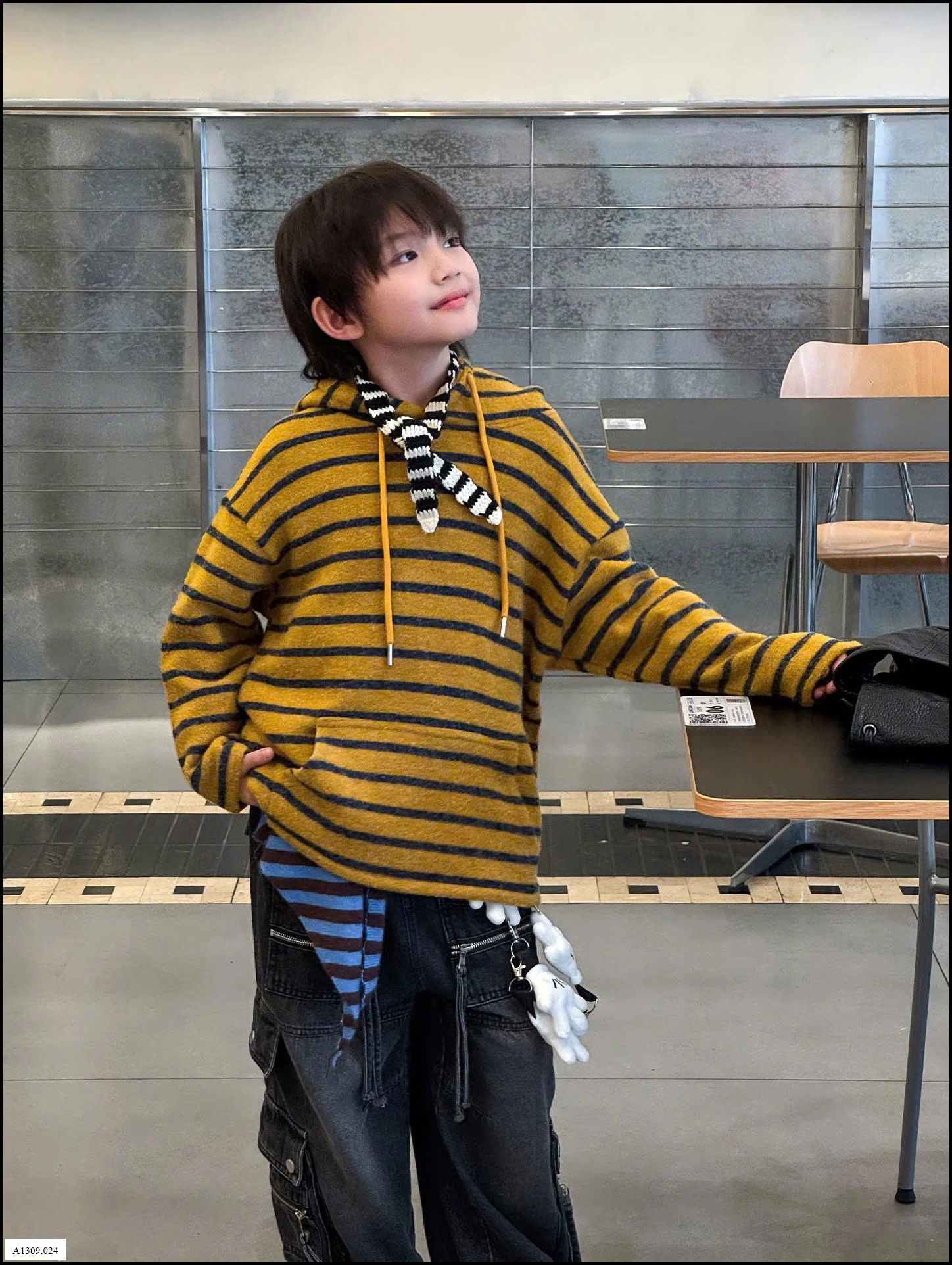 ÁO HOODIE KẺ NGANG BT Giá sỉ 214k