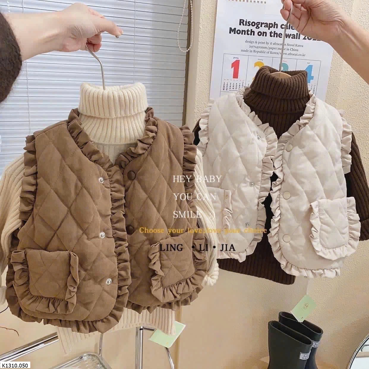 ÁO VEST THU ĐÔNG BÉ GÁI   SỈ 130k