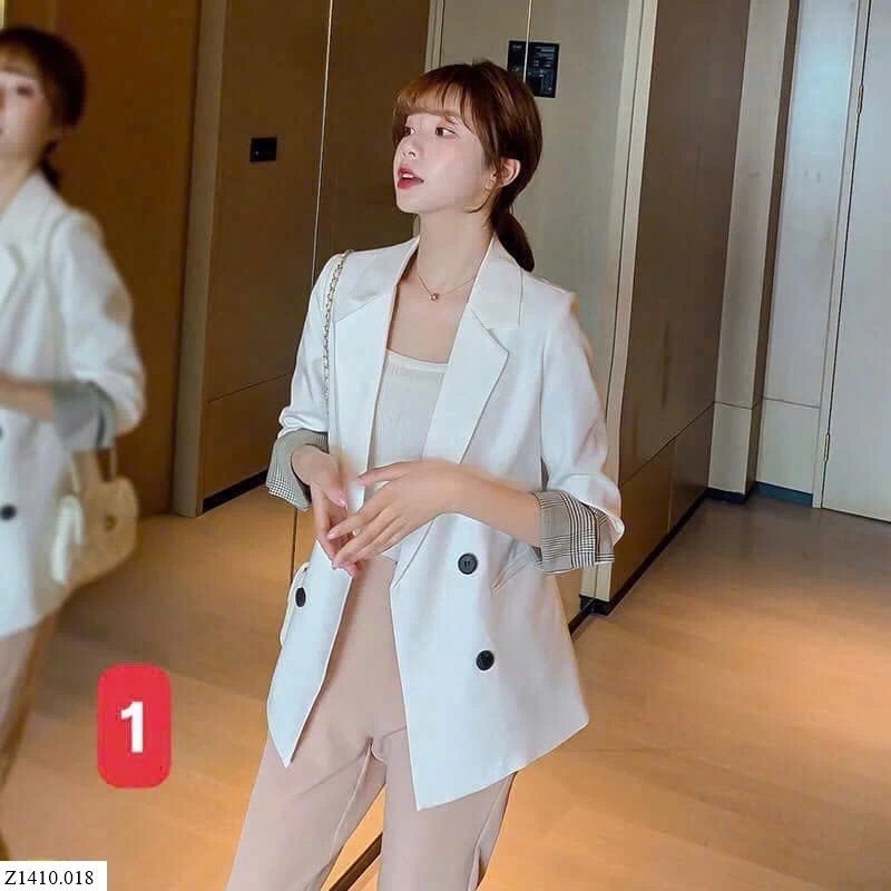 ÁO BLAZER TAY KẺ   Sỉ 239k