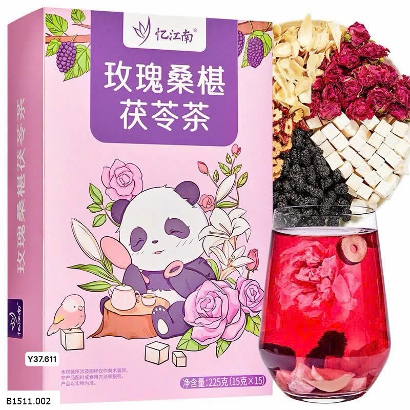 TRÀ HOA HỒNG DÂU TẰM Giá sỉ 130k/h 225gr