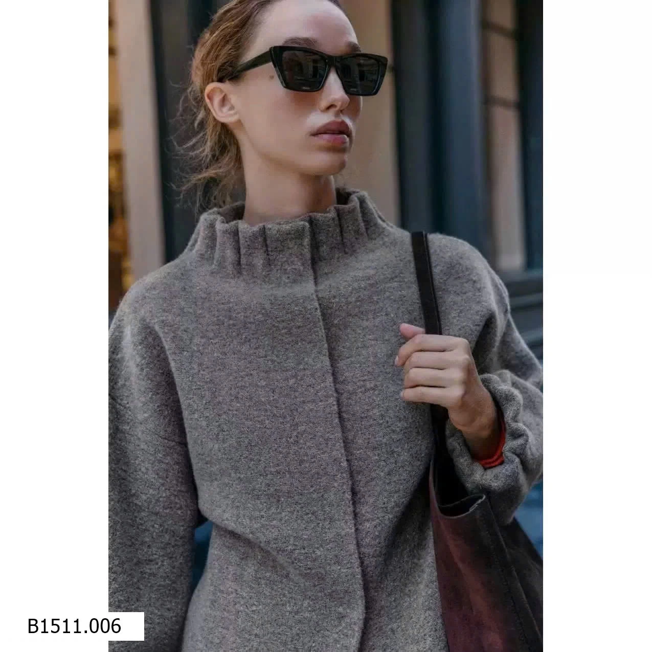 ÁO KHOÁC LEN CỔ BÈO KASLEAD Giá sỉ 280k