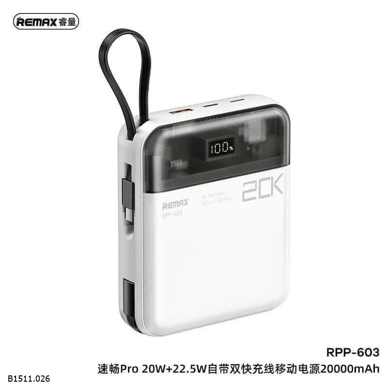 SẠC DỰ PHÒNG RM RPP 603 Giá sỉ 400k