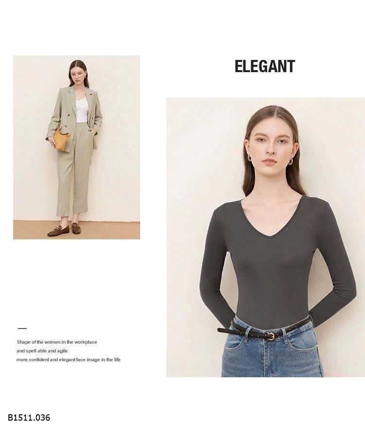 ÁO THUN DÁNG ÔM CỔ V HÃNG CANVAUS Giá sỉ 150k