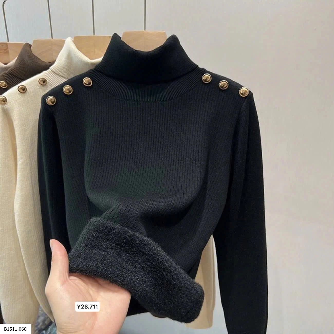 Áo len lót lông cừu   Giá sỉ 155k