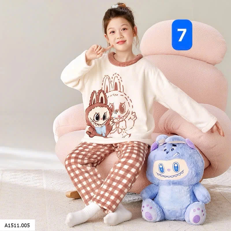 BỘ NỈ BÔNG BÉ GÁI SZ ĐẠI LOẠI ĐẸP Giá sỉ - Sz bé : 12-16 ==> 160k - Sz đại: S- XXL ===> 180k