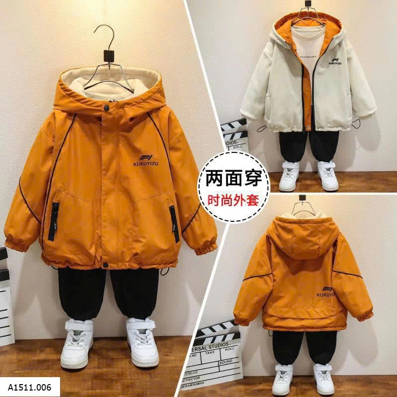 ÁO KHOÁC 2 MẶT TRẺ EM Giá sỉ 230k