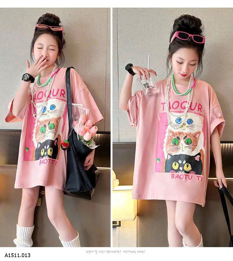 ÁO THUN HỒNG DÁNG DÀI SZ ĐẠI Giá sỉ sz 120-160: 135K sz 170: 150K