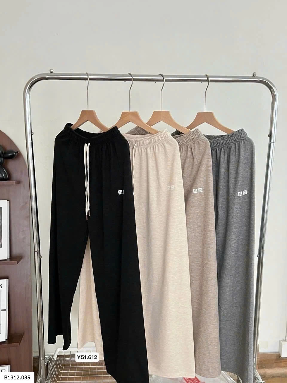 Quần ống suông đứng dáng cạp cao Giá sỉ 100k