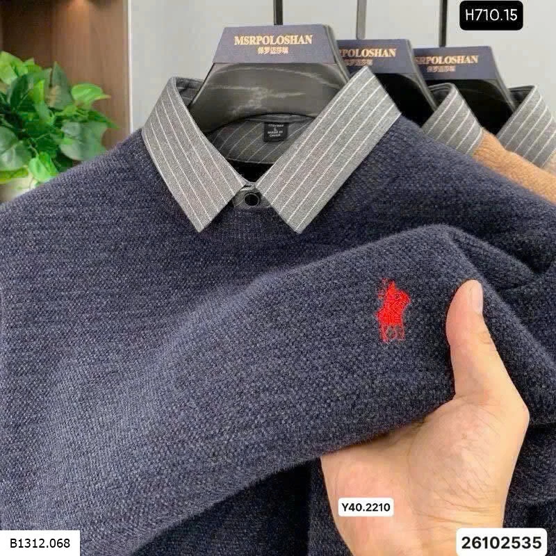 ÁO NAM PHỐI CỔ SƠ MI  Giá sỉ 200kaa