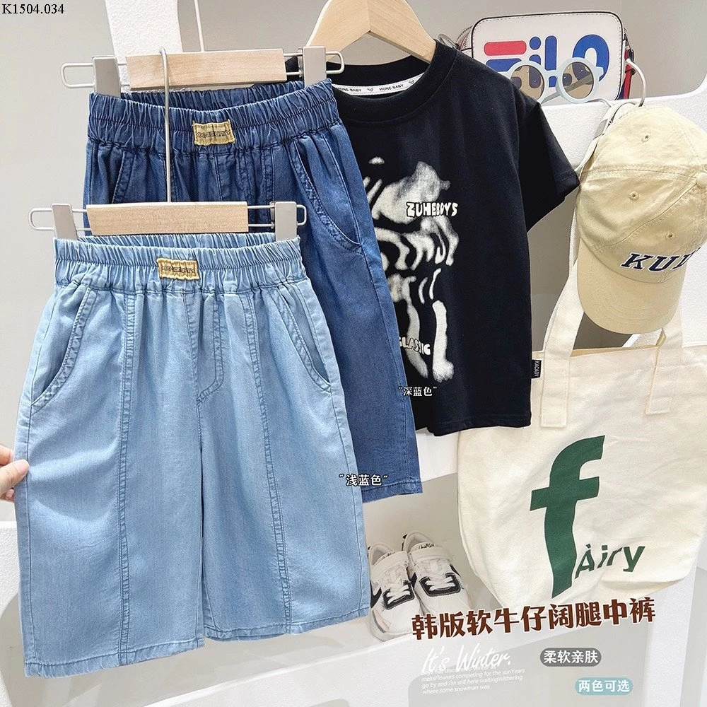 QUẦN SHORT JEAN GIẤY  BÉ TRAI HÃNG KACADY Si 93