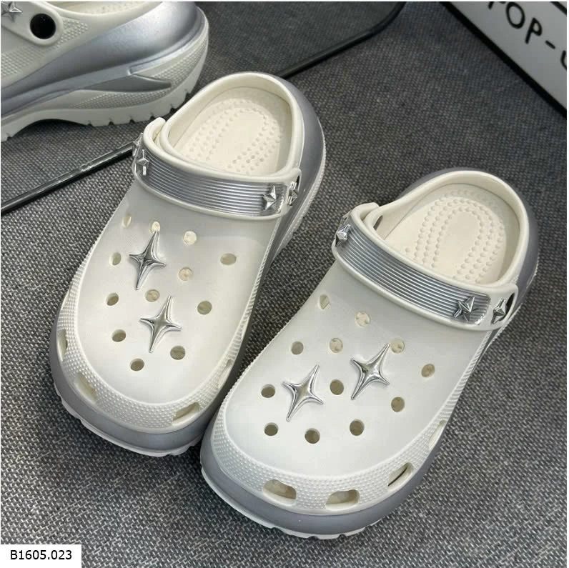  SỤC CROCS ĐẾ CAO ĐÍNH NGÔI SAO  Sỉ 154k