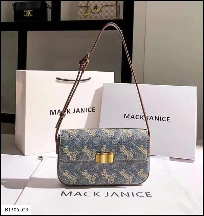 TÚI XÁCH MINI XE NGỰA DA PU XANH  Sỉ 105k