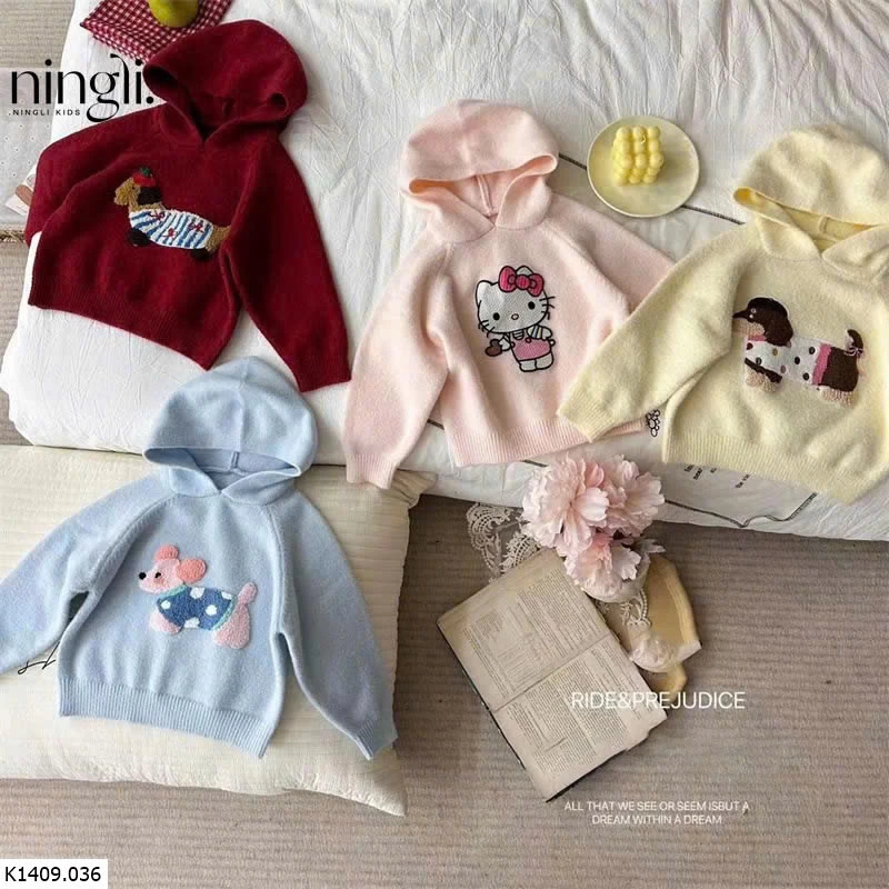 ÁO HOODIE BÉ HÃNG NINGLI Sỉ 126k