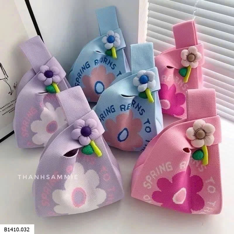 TÚI LEN DỆT HỌA TIẾT   Giá sỉ 20k/1c (ko kèm charm, ko kèm tem chỉ có túi len)