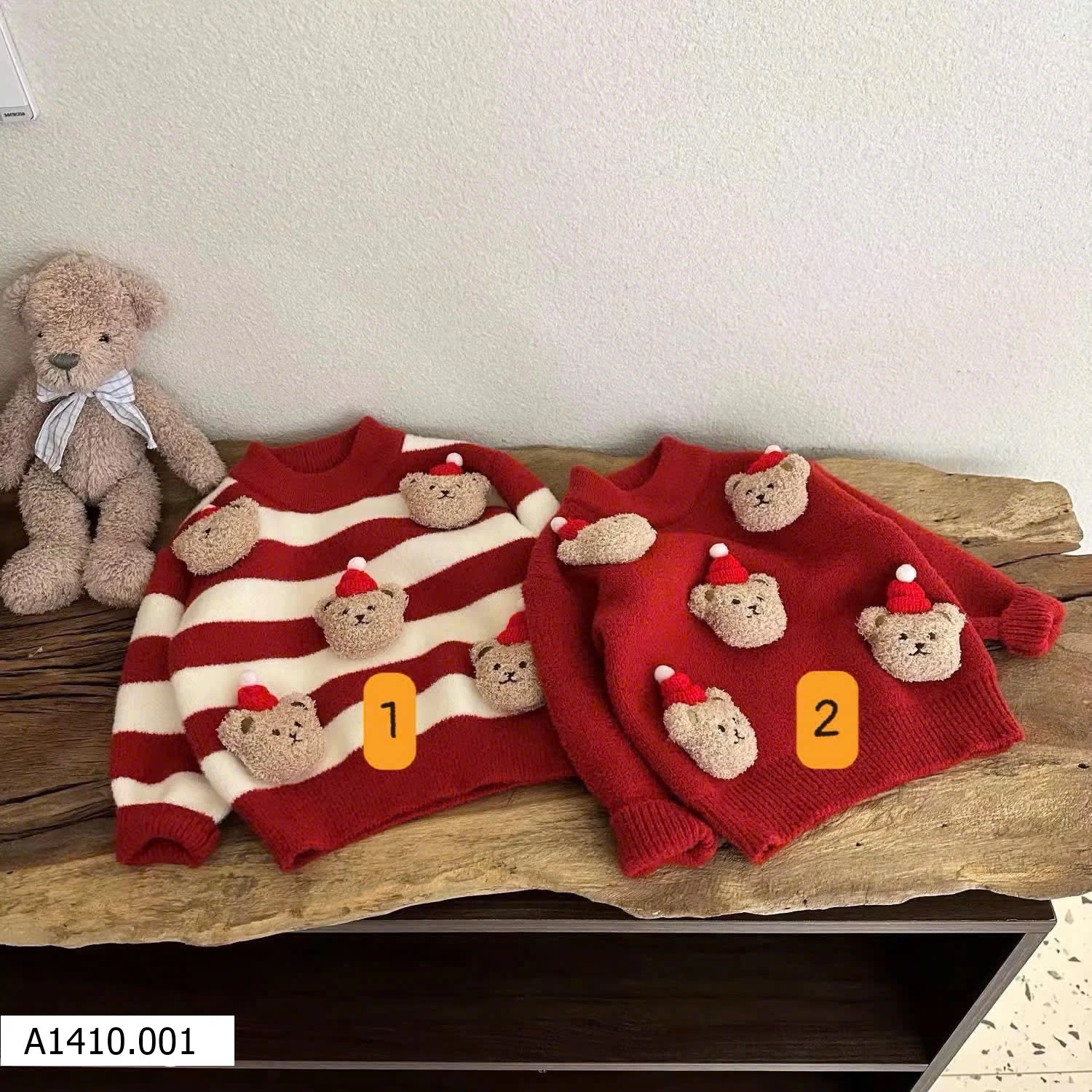 ÁO LEN GẤU CHO BÉ   Giá sỉ  125k