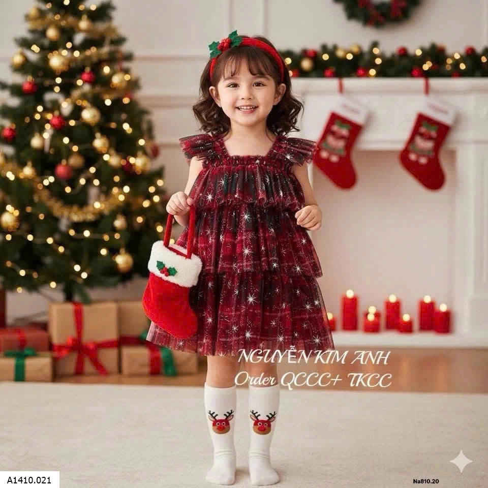 VÁY NOEL CHO BÉ    Giá sỉ M1-6: 125k  M7-8: 152k 