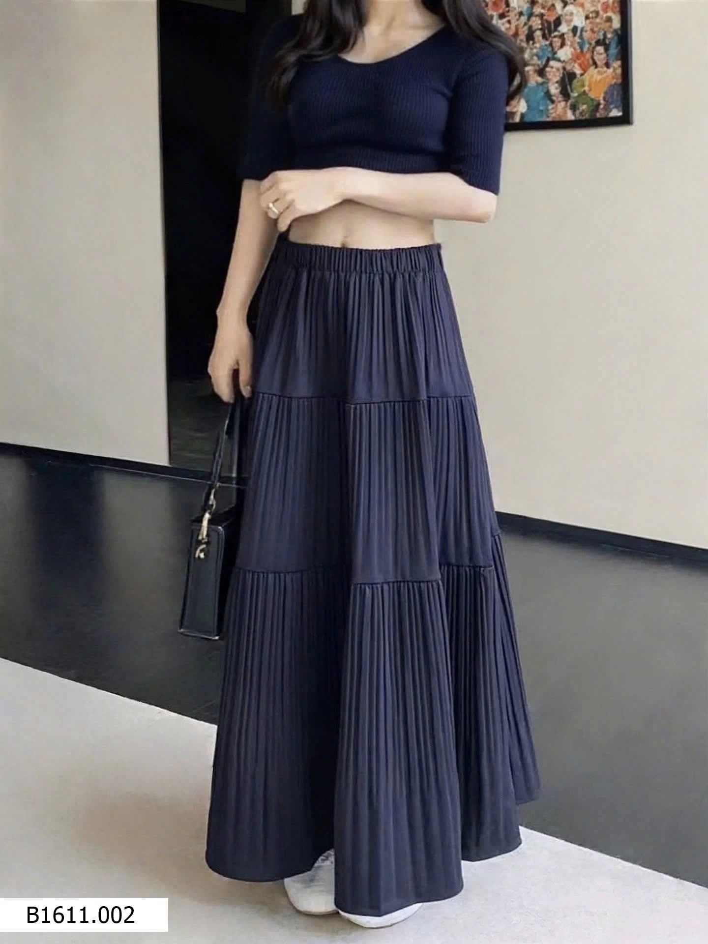 CHÂN VÁY XOÈ CẠP CHUN ANNA Giá sỉ 185k