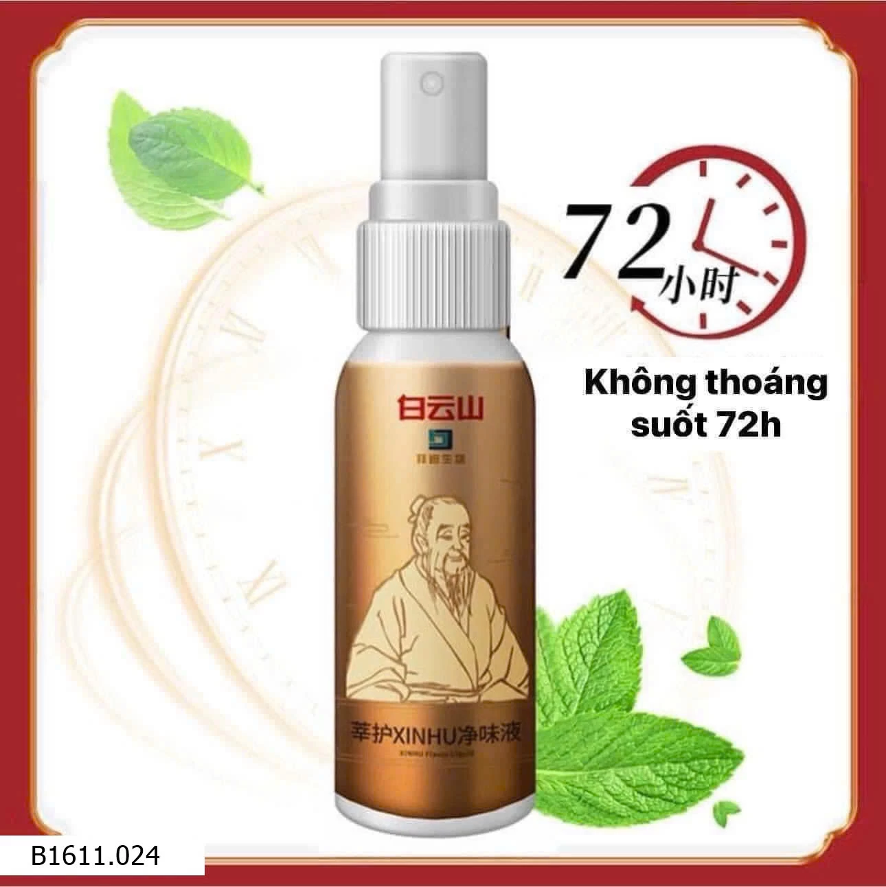 XỊT KHỬ MÙI - CHỐNG HÔI NÁCH - KHỬ THÂM NÁCH BẠCH VÂN SƠN Giá sỉ 75k