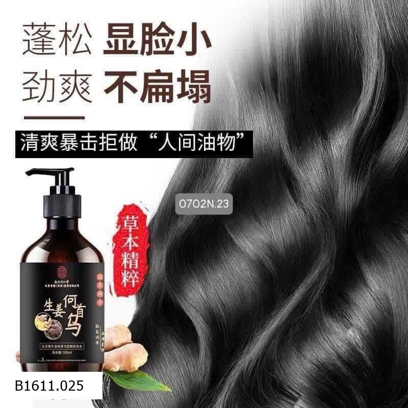 DẦU GỘI GỪNG HÀ THỦ Ô ĐỒNG NHÂN ĐƯỜNG   Giá sỉ  115k/set 2 chai