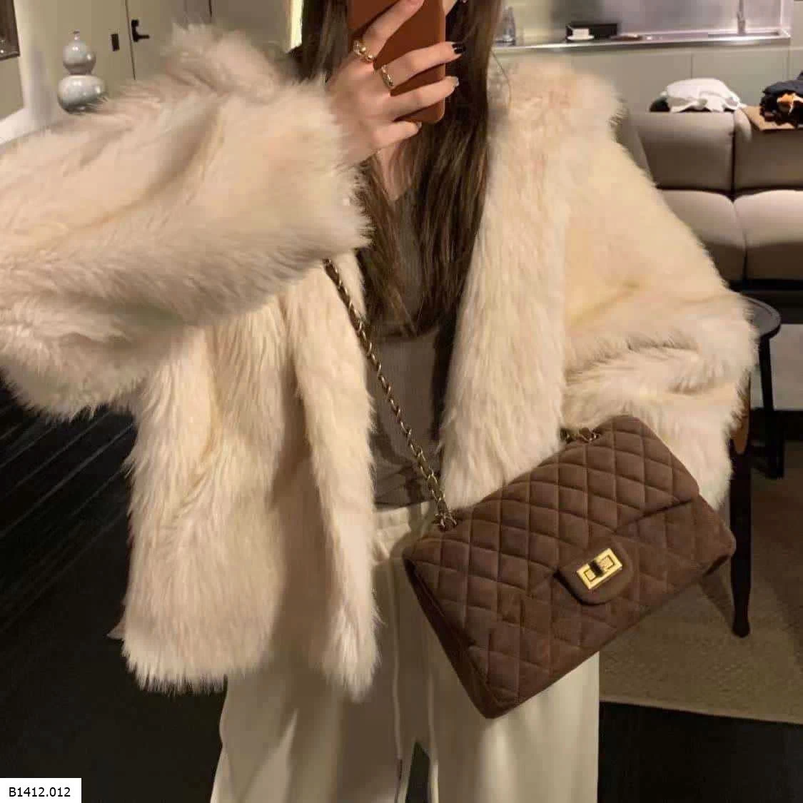 TÚI DA LỘN TONE NÂU Giá sỉ 145k