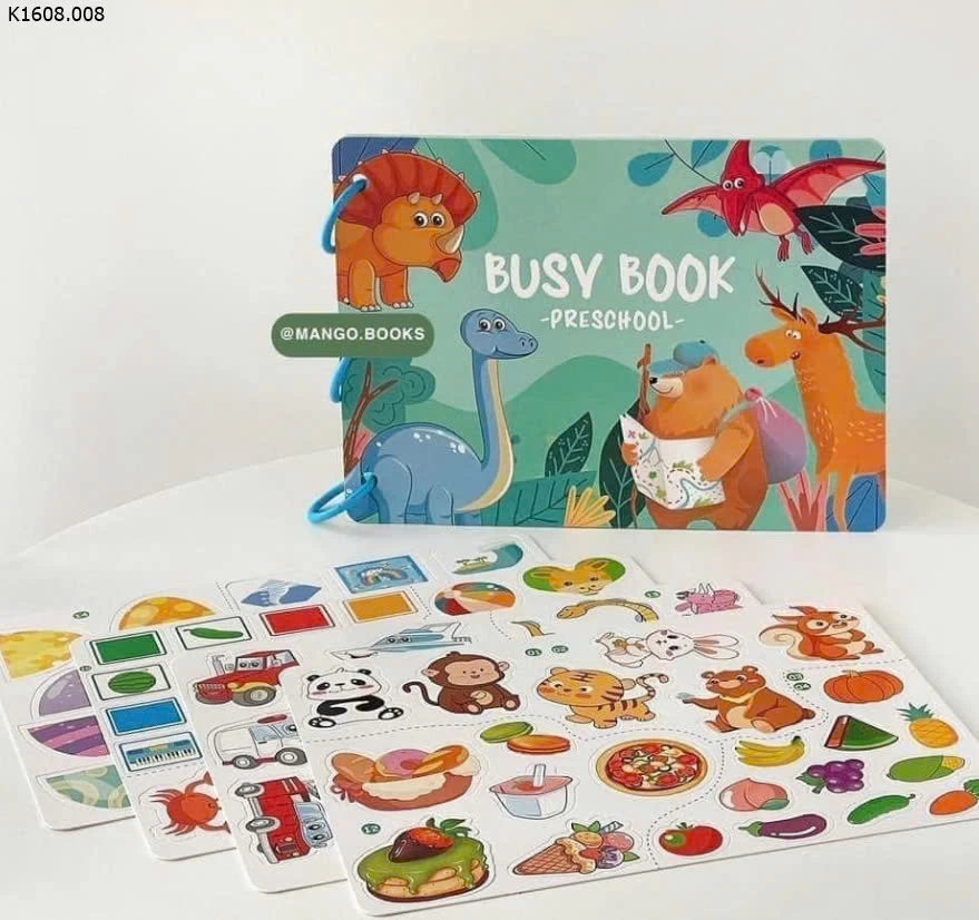 COMBO 2 CUỐN BUSY BOOK ANIMALS  Si   65k/set 2 cuốn 