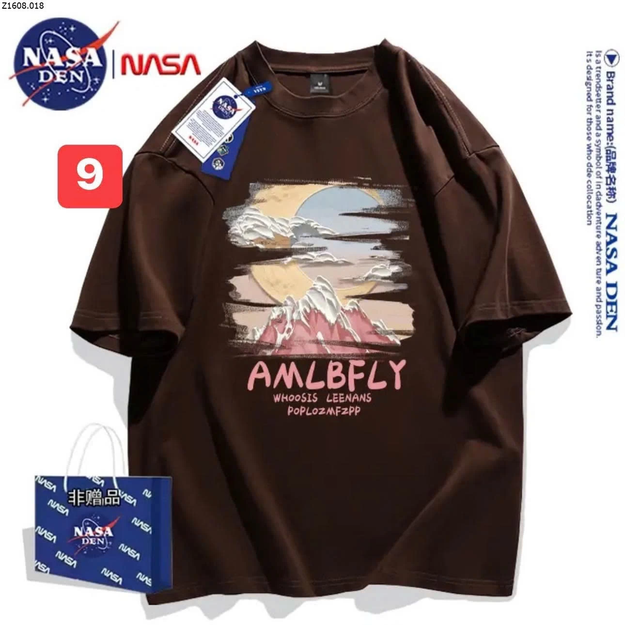 ÁO PHÔNG UNISEX NASA  Si  115k