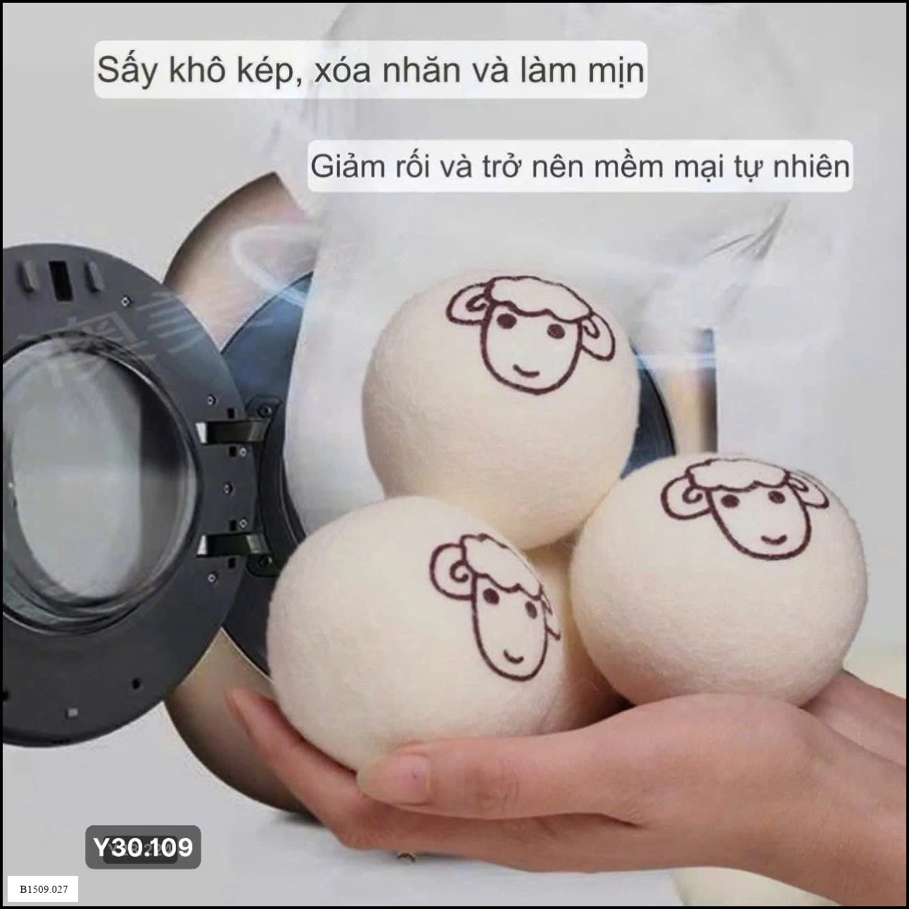 SET 6 QUẢ BÓNG SẤY LEN 100% LÔNG CỪU   Giá sỉ 80k/set 6 quả