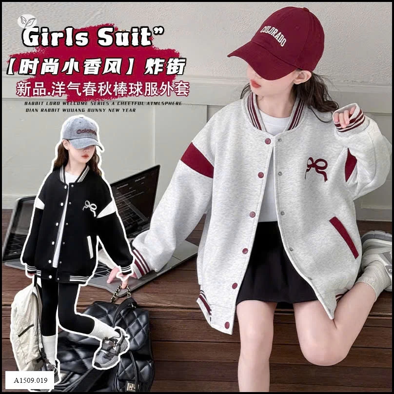KHOÁC BOMBER NỈ THÊU NƠ BG SZ ĐẠI   Giá sỉ 230k
