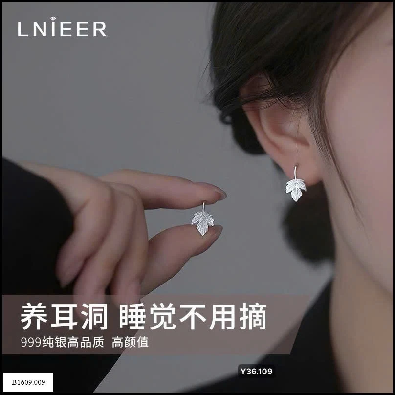 Hoa tai bạc 999 LNIEER   Giá sỉ 110k