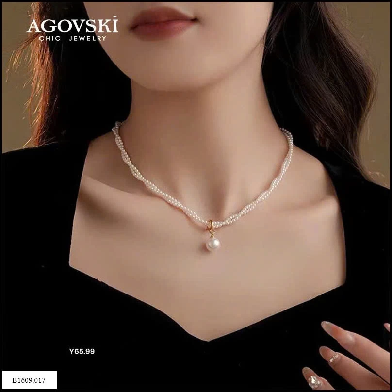 Vòng ngọc trai Agovski   Giá sỉ 230k