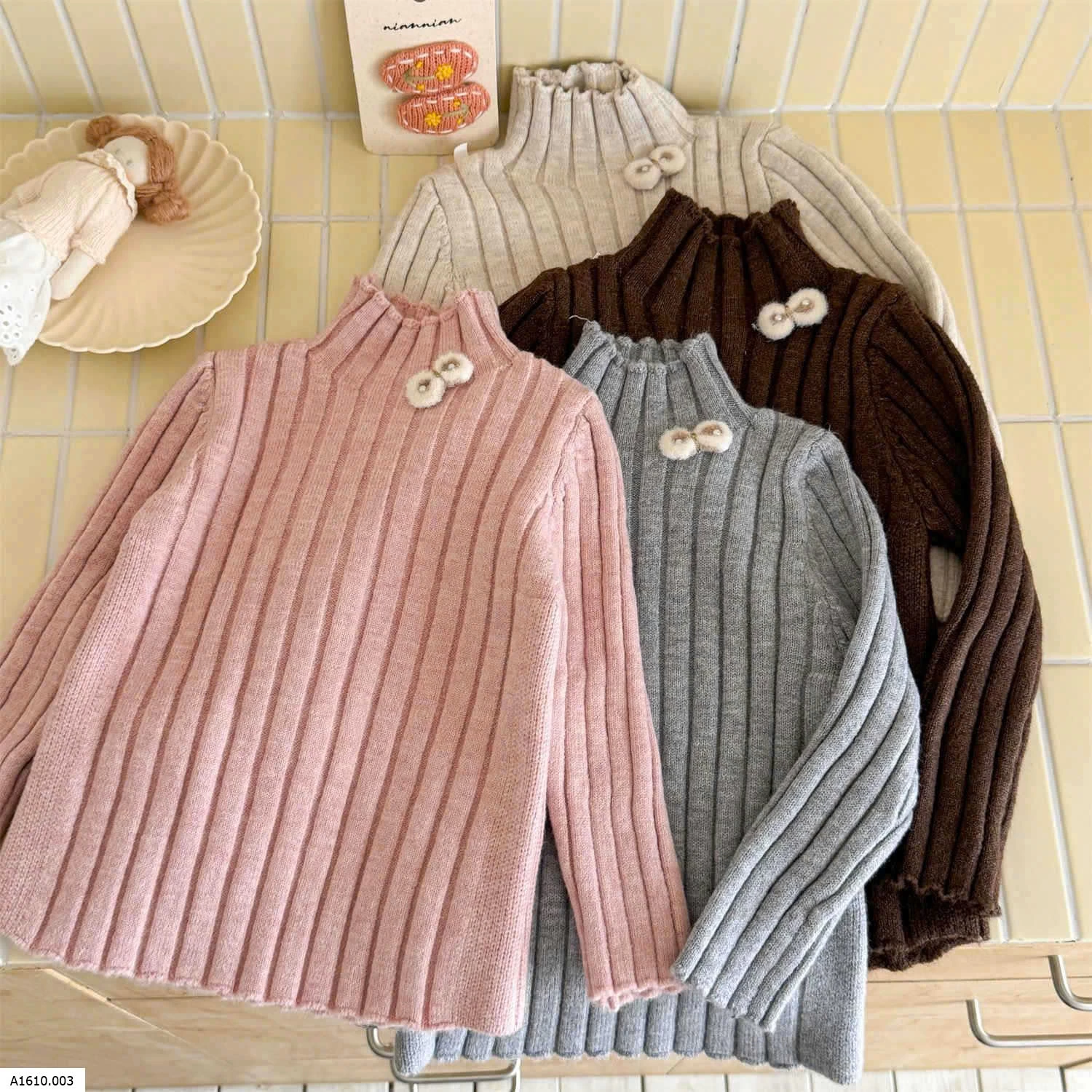 ÁO LEN CỔ LỌ BG    Giá sỉ 128k