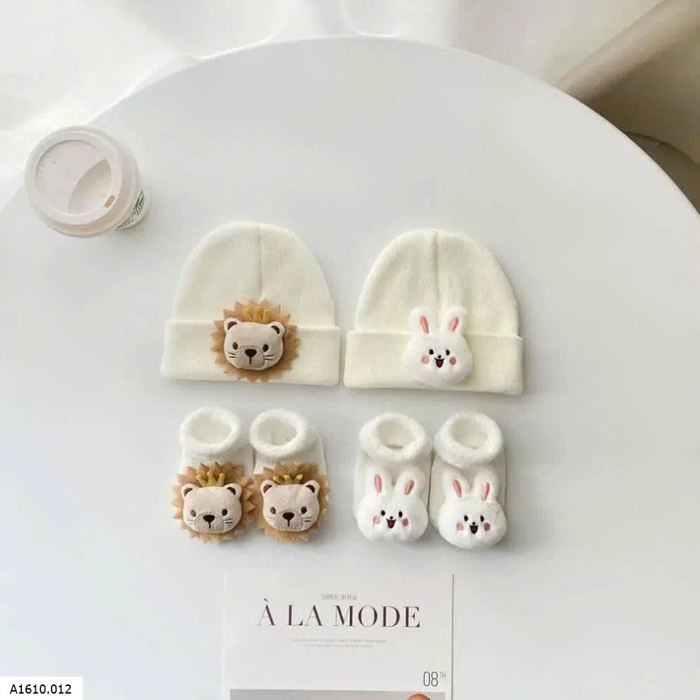 SET MŨ TẤT CHO BÉ  Giá sỉ 45k