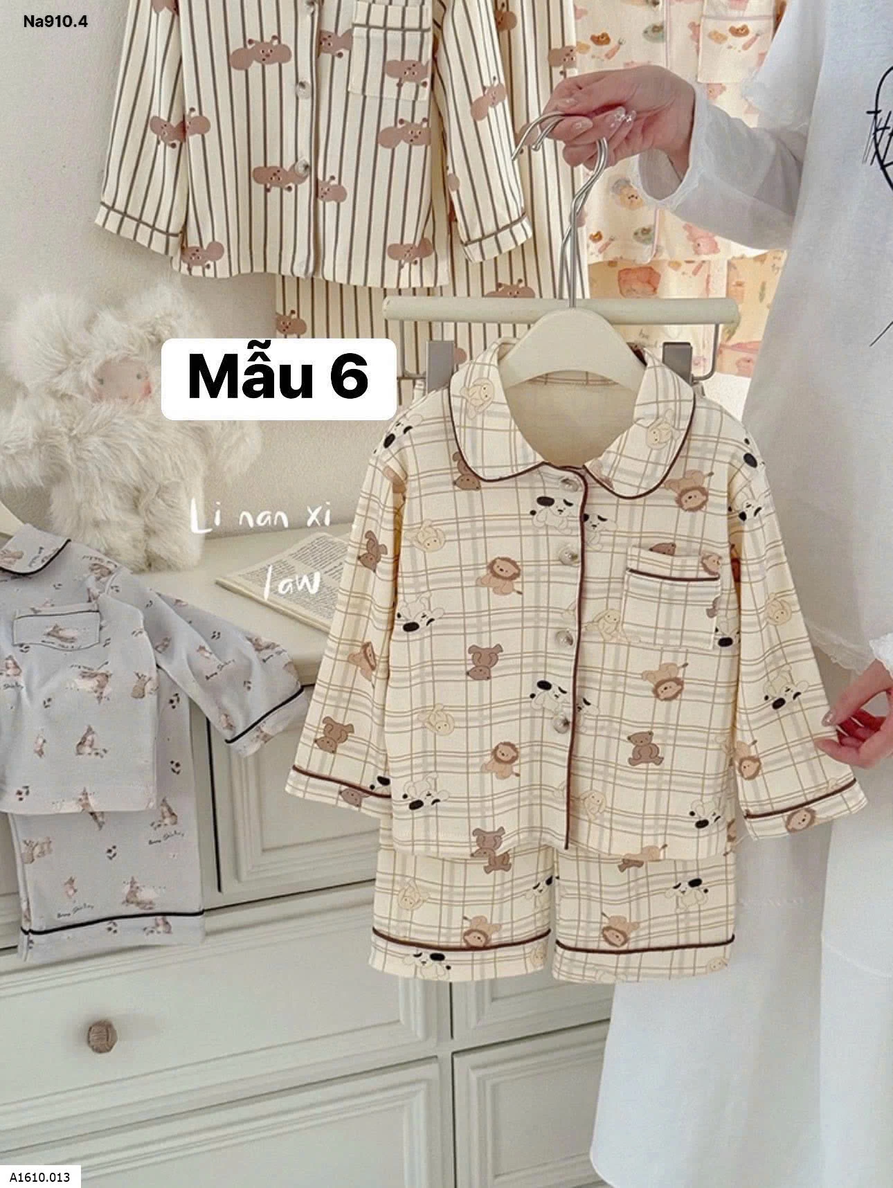 Bộ pyjama bé trai bé gái neww  Giá sỉ 175k