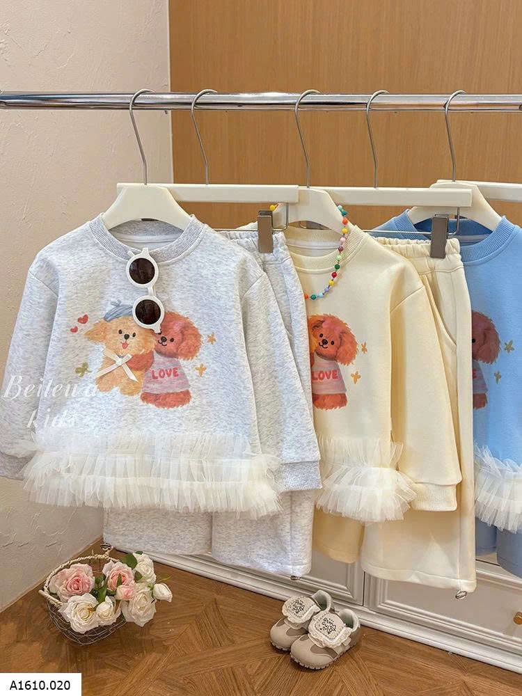 BỘ NỈ XINH BÉ GÁI   Giá sỉ 155k