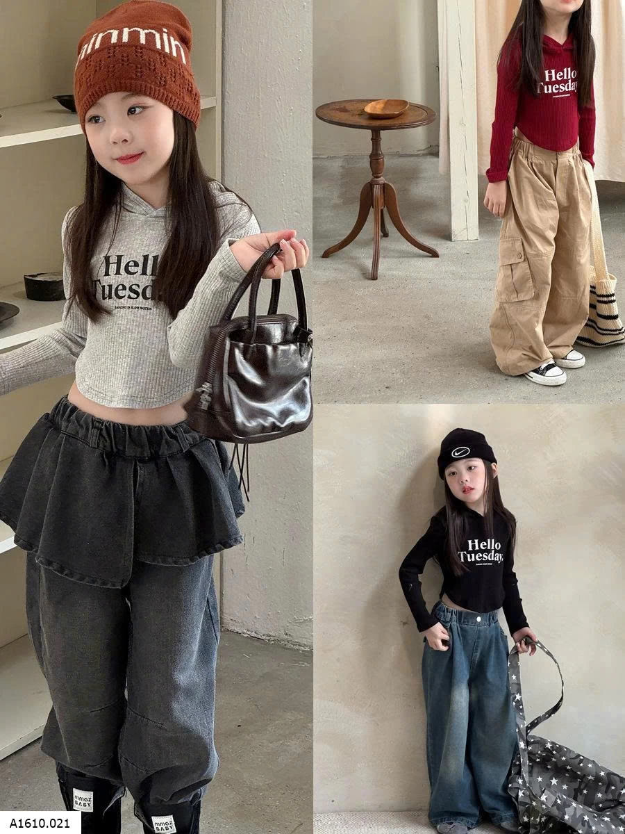 Áo hoddie thun gân cho bé    Giá sỉ 128k