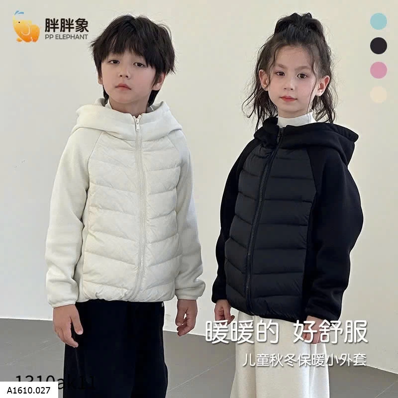 ÁO KHOÁC KÈM MŨ CHO BÉ NHÀ PP ELEPHANT  Giá sỉ 185k