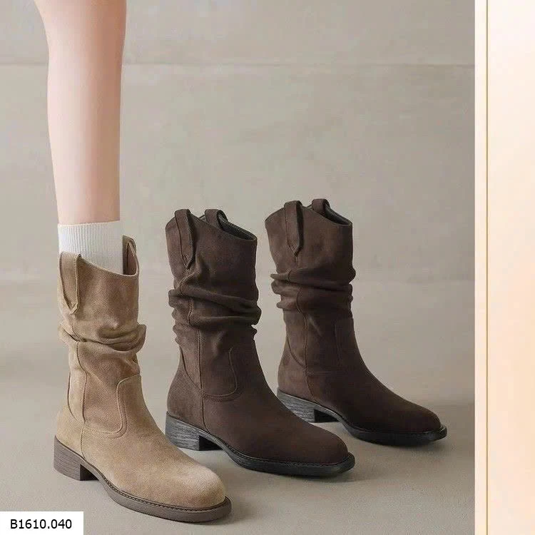 BOOT DA LỘN CỔ NHÚN QC    Giá sỉ 181k