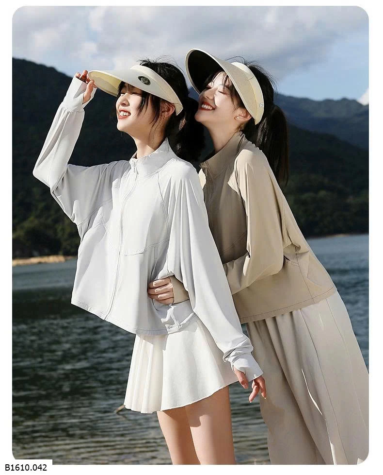 ÁO CHỐNG NẮNG DÁNG RỘNG CROPTOP  Giá sỉ 163k
