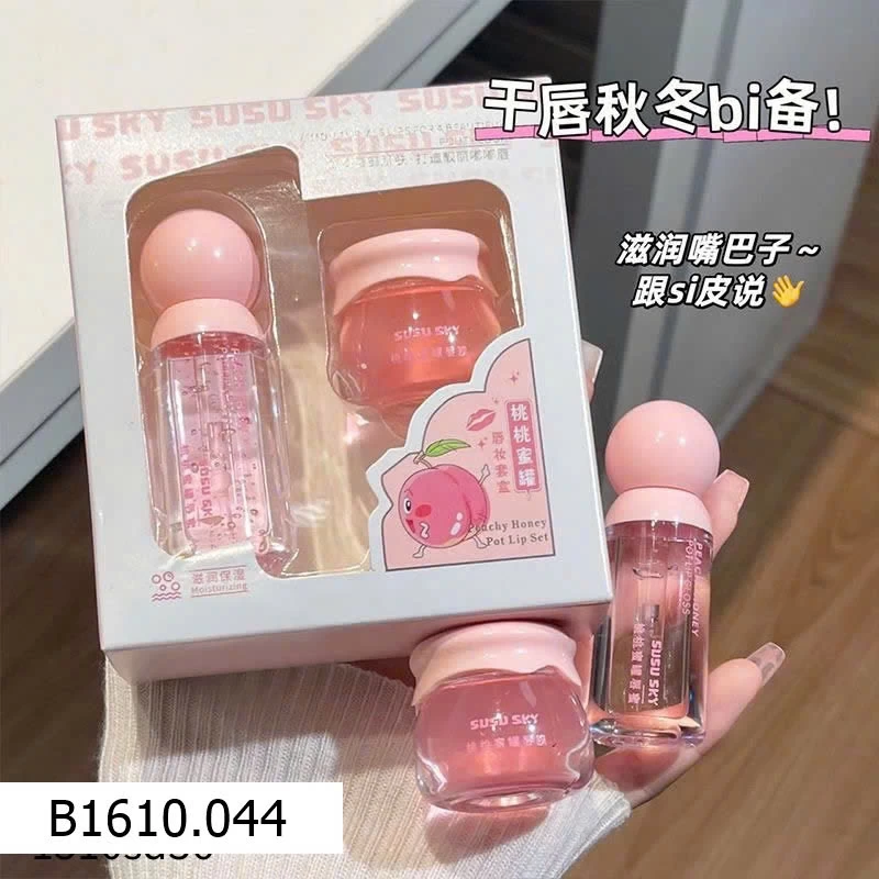 SET DƯỠNG MÔI ĐÀO MẬT ONG NGÀY ĐÊM   Giá sỉ 40k/s