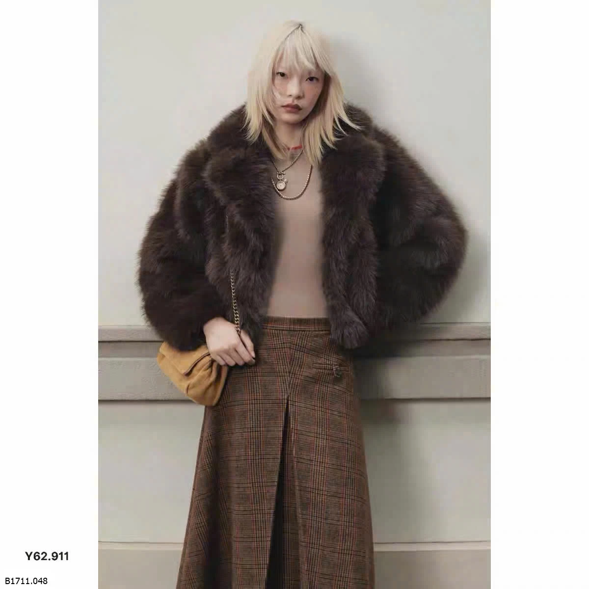 Áo khoác lông thời trang nữ KASLEAD   Giá sỉ 470k