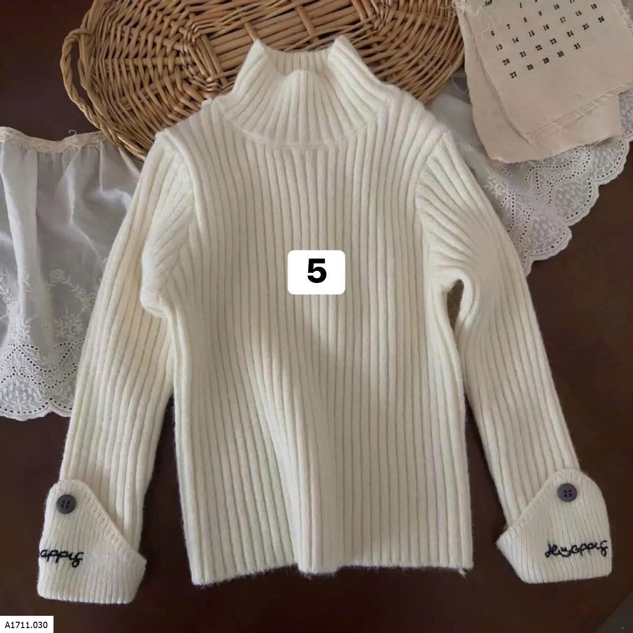 Áo len dày dặn cho bé gái   Giá sỉ 140k