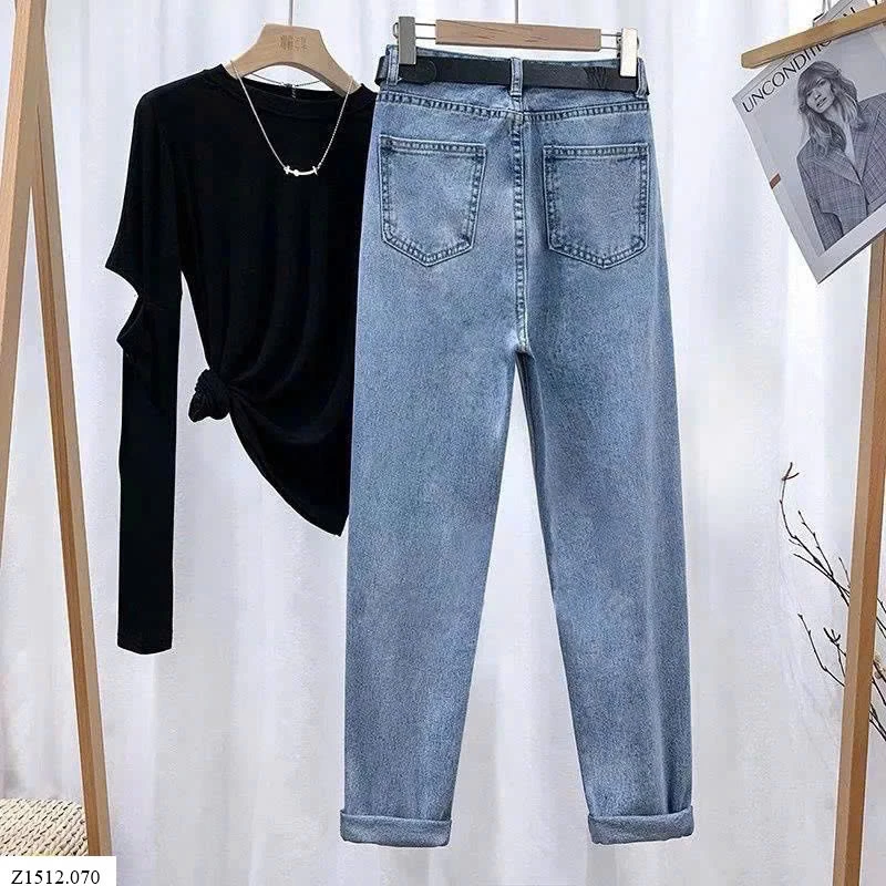 QUẦN BAGGY JEAN CHO NỮ Sỉ 124k