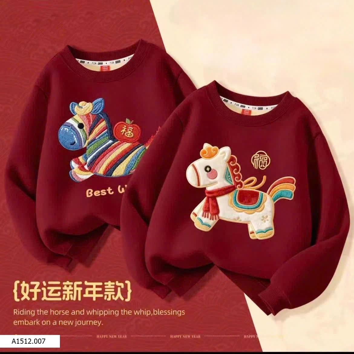 Áo nỉ đỏ ngựa Giá sỉ 145k