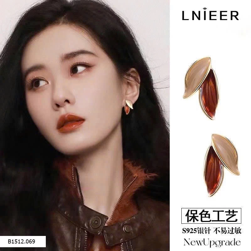 BÔNG TAI LÁ THU LNIEER Giá sỉ 115k