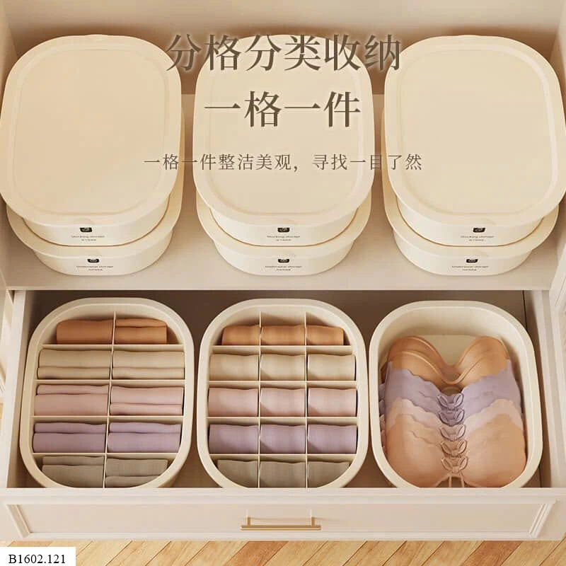 COMBO 3 HỘP ĐỰNG ĐỒ LÓT TIỆN LỢI Sỉ 128k/ 1 set 3 hộp ( kèm nắp)