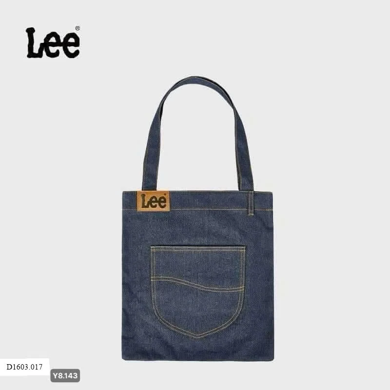 Túi xách tote denim Lee    Sỉ 165ka