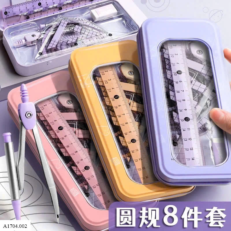 SET 8 MÓN DỤNG CỤ HỌC TẬP   Sỉ 40k/ 1 sét 8 món