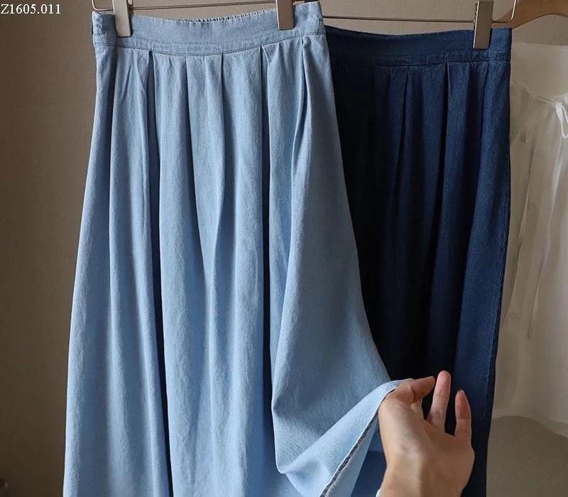Chân váy jean dáng dài Quảng Châu Si 175