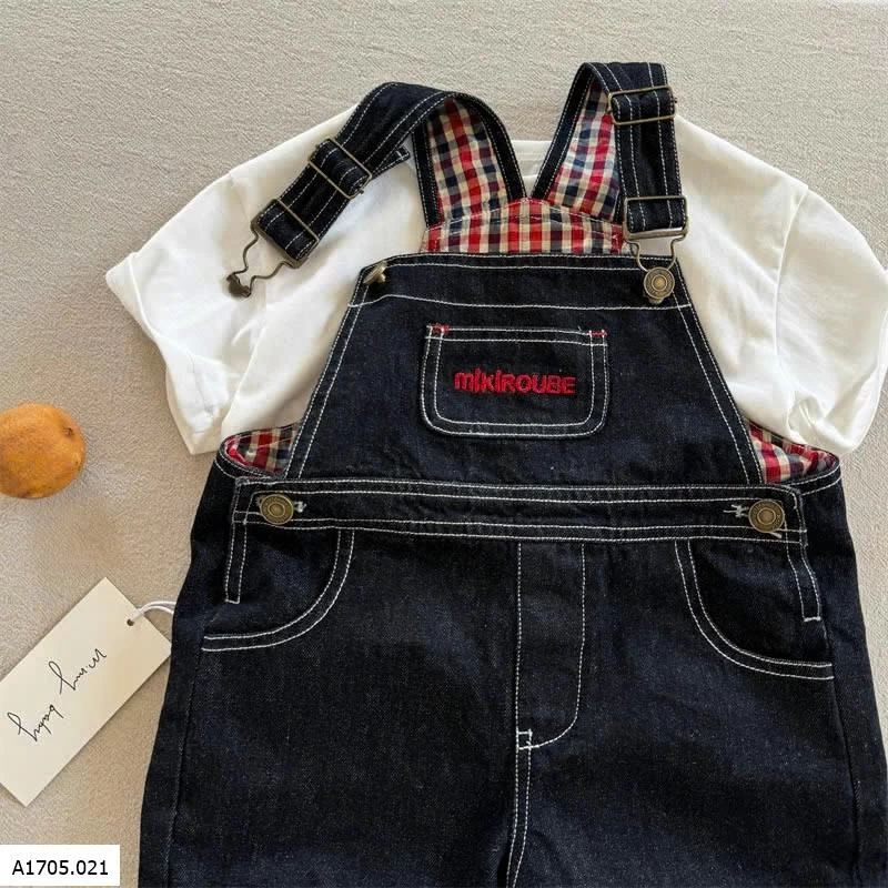 QUẦN YẾM DENIM CHỮ ĐỎ NHÀ MMY BT BG Sỉ 180k