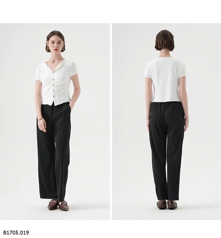 ÁO THUN CỔ V CANVAUS NỮ Sỉ 181k 